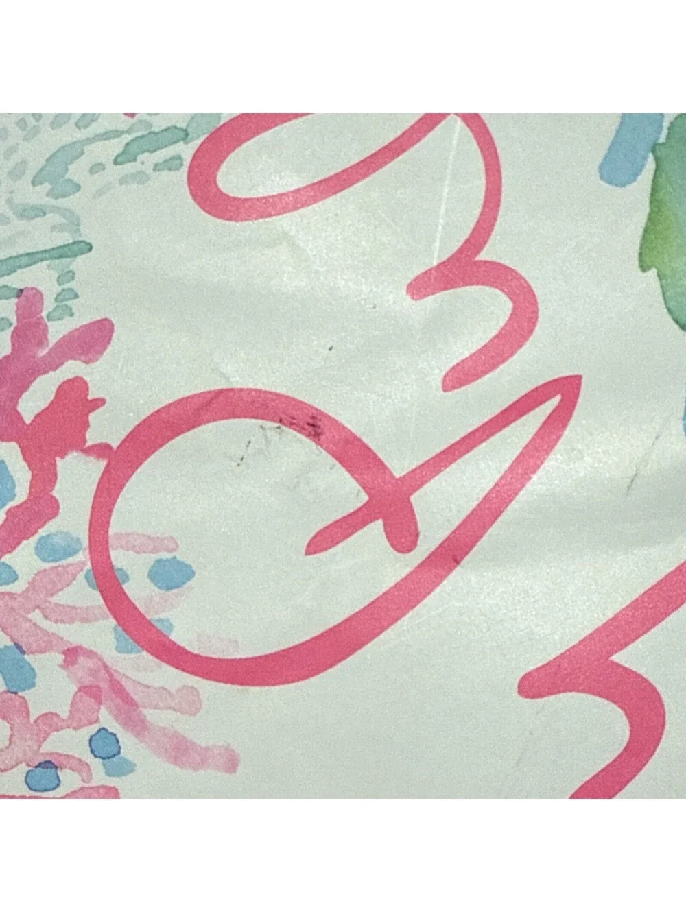 Lilly Pulitzer  CORAL PRINT Paper Gift Bag 11in x 8in